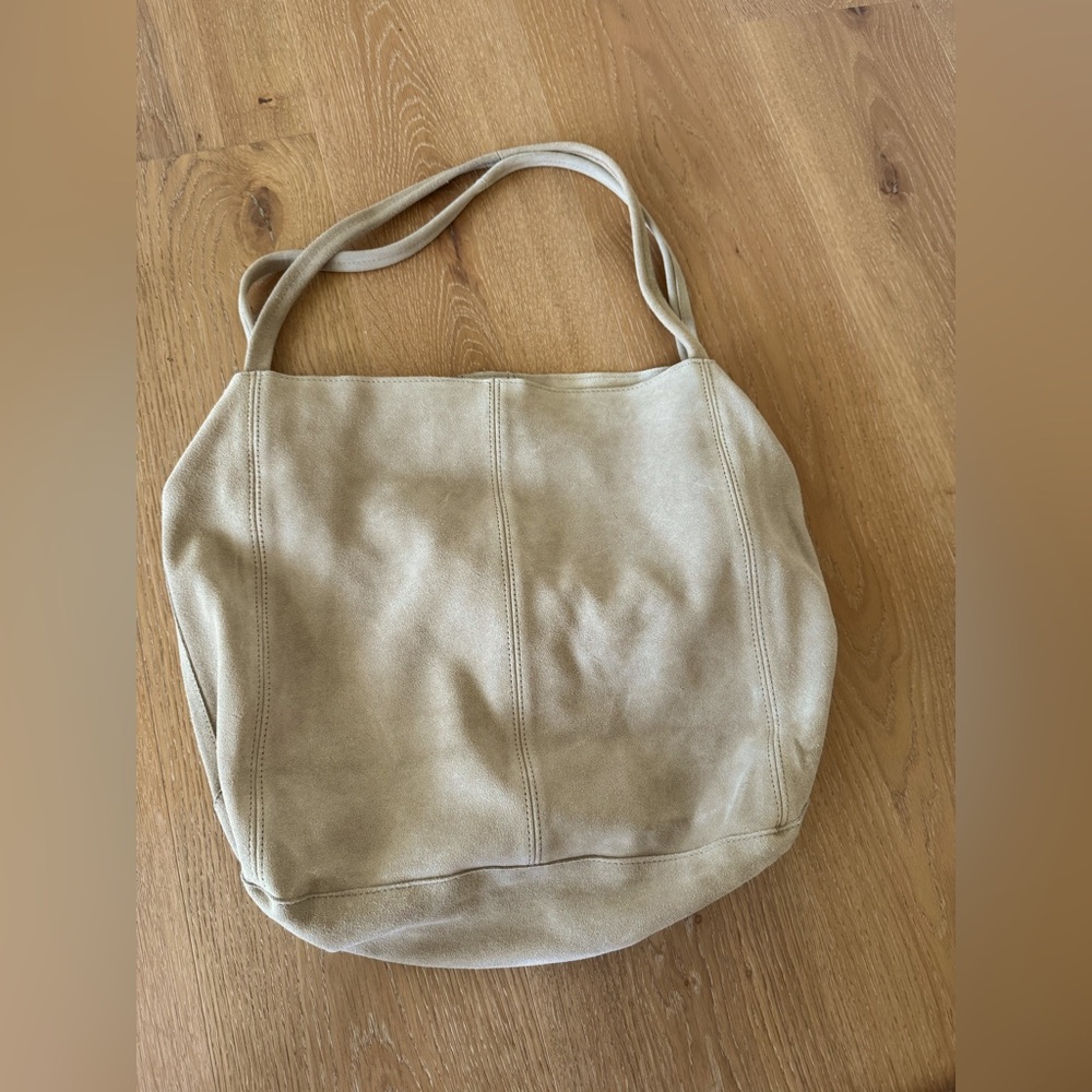 Suede Mango tote purse